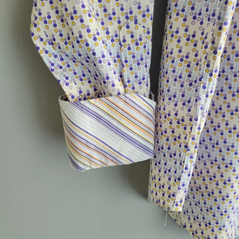NWT Thomas Dean Long Sleeve Button Down Men's Shirt Size L